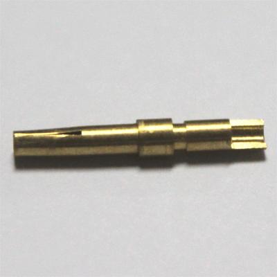 China Custom Contact Connector Kinds of Female PIN and Male Pin Brass / Bronze Stainless Steel Knurling / Over Diameter Crimp Parts for Connector for sale