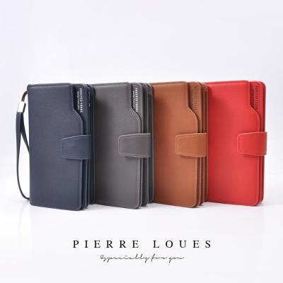 China None Factory Price PU Wallet Money Purse Bag Handmade Leather Women Latches Wallet Card Holder for sale