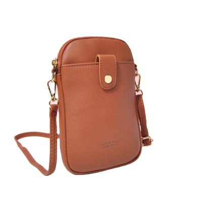 China Fashion \ Comfy Hot Selling \ Durable Pierre Loues Winter High Quality Minimalist PU Leather Ladies Slim Crossbodybag Smartphone Cross - Body Bags for sale