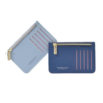 China Simple Women's Long Wallet Women's Handmade PU Leather Clutch Pierre Loues Cardholder Rfid Blocking Women's Long Wallet for sale