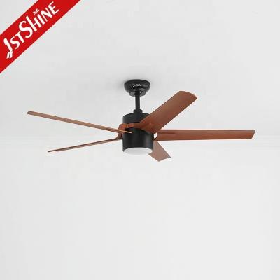 China 10-Year Motor 52-Inch 5-Blade LED Ceiling Fan with 3 Color Lighting and ABS Blades for sale