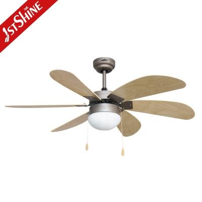 China 230V/50Hz Input Voltage Ceiling Fan with Pull Chain and LED Light Kit 1stshine OEM Color for sale