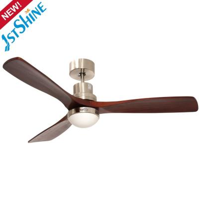 China 3000-6000k Silver Ionizer Wood Decorative LED Ceiling Fans Light for Circuitry Design for sale