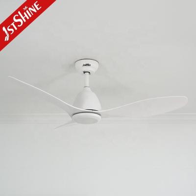 China 1stshine 48 Inch Ceiling Fan Without Light White 3 ABS Blades Remote Control No Light for sale