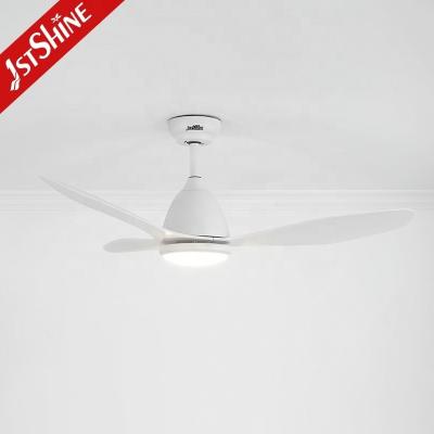 China Modern Design Home Office LED Ceiling Fan with 3 Color LED Light and Three ABS Blades for sale