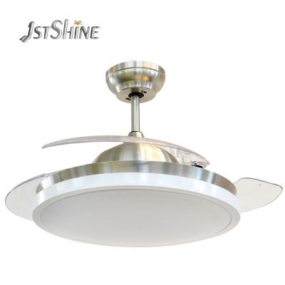 China Ahorro de energía control remoto silencioso luz de ventilador de techo LED con cuerpo de lámpara 2-metal en venta