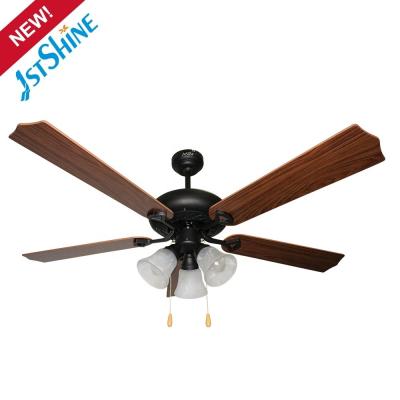 China 52 Zoll traditioneller LED-Deckenventilator mit 5 MDF-Klingen und Lichtlösungsservice zu verkaufen