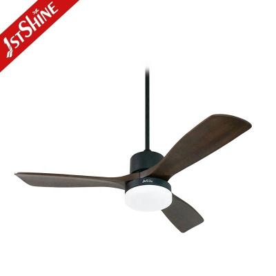 China Home Office Modern Style 220V Electric Indoor Solid Wood Ceiling Fan with Remote Control for sale