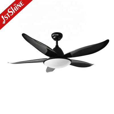 China 1stshine Ceiling Fan 10 for Motor Easy Clean Black Plastic Blades Remote Control and Light for sale