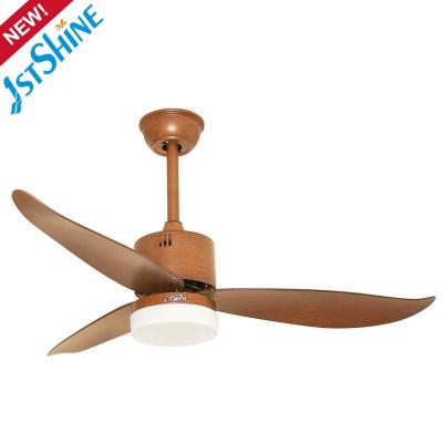 China Home Office 44 inch 3 ABS Blades DC Motor Remote Control Decorative LED Ceiling Fan Light for sale