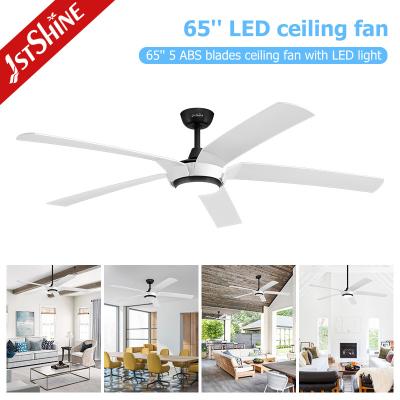 China 65 Inch Modern LED Ceiling Fan DC Motor Large High Air Volume ABS Blade for sale