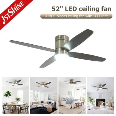 China 52 36 Inches Ceiling Fan Light Indoor Living Room MDF Blade DC Motor for sale