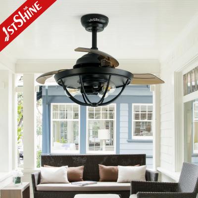 China OEM 36 inch Retractable Ceiling Fan Light CCC CE ROHS SAA CB ETL Approved for sale