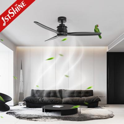 China Energy Saving And Low Noise DC Motor Solid Wood Ceiling Fan 52