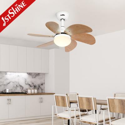 China Dekorative kleine LED-Deckenventilator Modern 6 Holz Klinge Smart Fernbedienung zu verkaufen