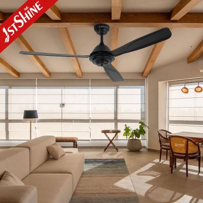 China Patio 52 Inch Industrial Metal Blade Ceiling Fan With Remote Control for sale