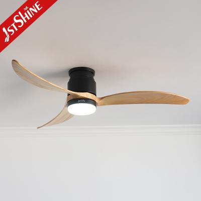 China High Airflow Silent Wooden Blades Ceiling Fan With Remote Control for sale