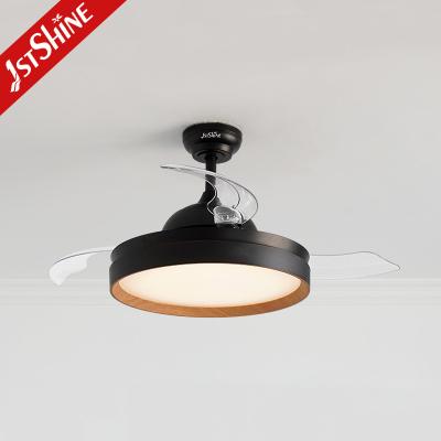 China Ventilador de techo retráctil montado en el agua con luz de 3 colores luz LED atenuable en venta