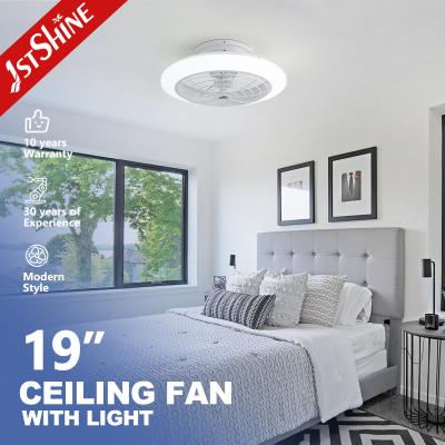 China Lighting Solutions ETL Certified White LED Ceiling Fan with Light and Easy Clean Blades for sale