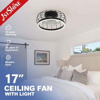 China 1stshine LED Modern Design Zwarte Ventilator met afstandsbediening Te koop