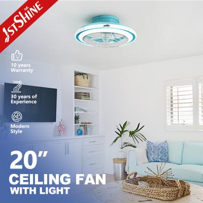 Κίνα 110-220V Home High Airflow Blue Ceiling Fan με OEM 1stshine LED και υλικό λεπίδας προς πώληση