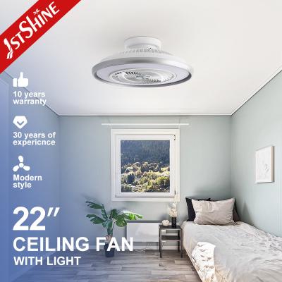 China Reversible Flush Mount Ceiling Fan Bladeless Remote Control With Dimmable Light for sale