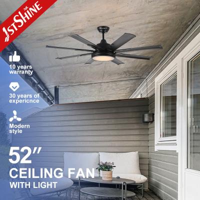 China Antique Aluminum Blade Ceiling Fan LED Light 52