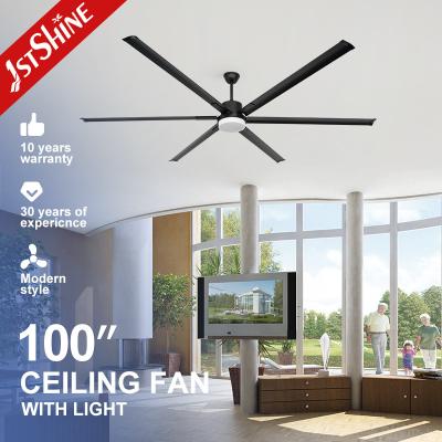 China Home Hotel Office 100 Inches Ceiling Fan with LED Lamp and Remote Control from 1stshine for sale