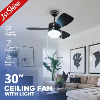 China Support Dimmer 30-inch Ceiling Fan with 3 MDF Blades and Pull Chain Light by 1stshine for sale