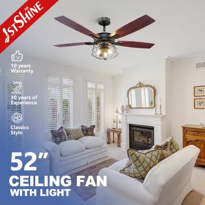 China CE CB 5 Blades Room Classic Ceiling Fan With Light Engineering Model for sale