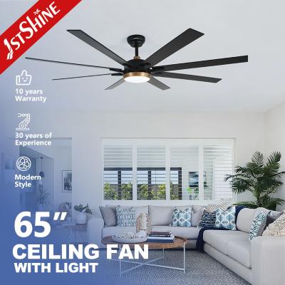 China Upgrade Your Living Space with 65 Inch MDF Blades Gold Decorative Ceiling Fan for sale