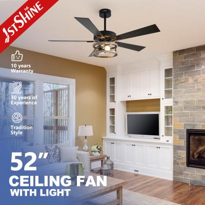 China CB SAA ETL 5 Blades Classic Ceiling Fan With Light For Living Room for sale