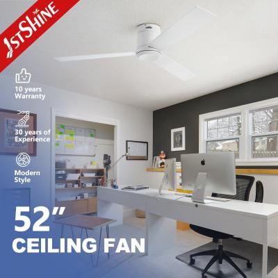 China 3 Natural Plywood Blades Flush Mount Decorative Ceiling Fan Without Light for sale