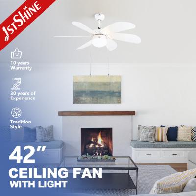 China Pull Chain Style ROHS Quiet Ceiling Fans 42 Inch Decorative For Home for sale