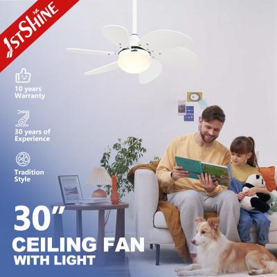 Cina 1stshine Ceiling Fan Light con lame bianche e 6 velocità 110-240V/50Hz-60Hz Input Voltage in vendita