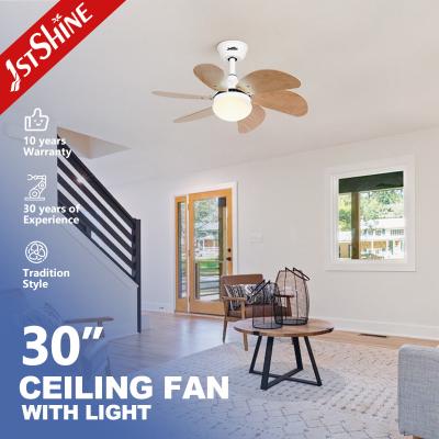 China 110-240V Ceiling Fan with DC Motor and Remote Control in Modern MDF Wood Blades 3000K for sale