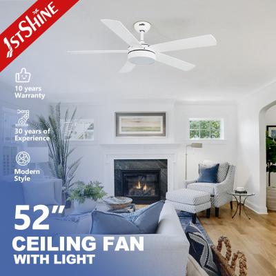 China 1stshine Decorative Ceiling Fan with Smart Home Function and LED Light 5 MDF Blades for sale