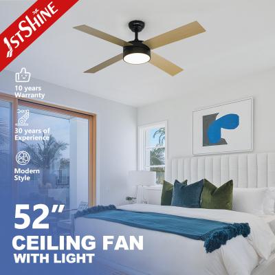 China 1stshine Home Office LED Ceiling Fan with Thin Wood Blades and Remote 1stshine Logo for sale