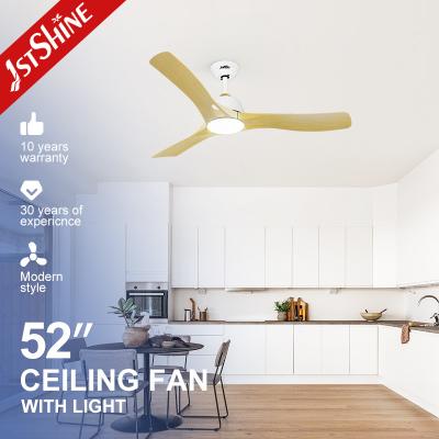 China 1stshine Reversible Motor LED Ceiling Fan with Metal ABS Lamp Body Material and 3 Blades for sale