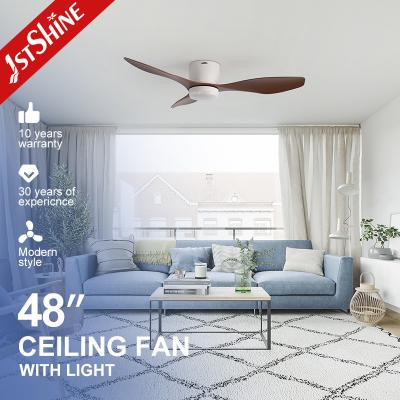 China 48 Inches Plastic Smart App Control Ceiling Fan For Low Ceiling for sale