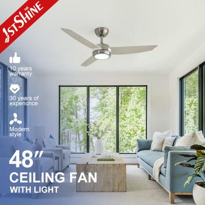 China 48 Inch ABS Blades LED Ceiling Fan with Colorful Design and 3 Color LED Lighting for sale