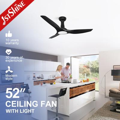 China Support Dimmer 52 Inch LED Ceiling Fan with Inverter Motor and 3 Color LED Light for sale