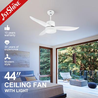 China Bedroom Warm Light Natural Wind Acrylic Abs Blade Blades Ceiling Fan for sale