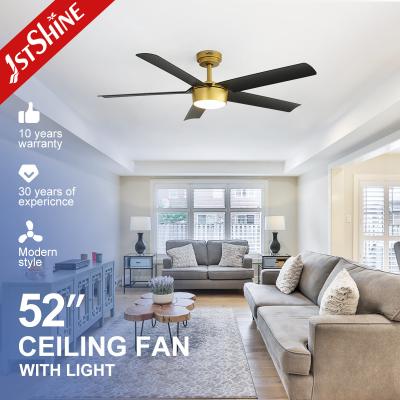 China 52-Inch DC Motor Ceiling Fan Modern Decorative Low Watt Fan with Remote Control and 10- for sale