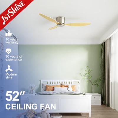 China 35w 52 Inches Plastic Outdoor Three Blade App Control Ceiling Fan Without Light for sale