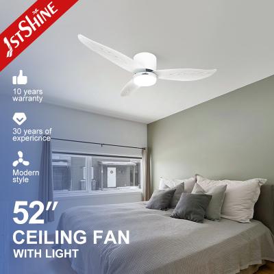 China 2022 Design 52 inches LED Lighting Ceiling Mounted Fan with Metal Lamp Body Material for sale