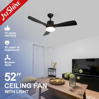 China DC Motor LED Ceiling Fan with Remote and Black LED Lighting Switch Style WIFI for sale