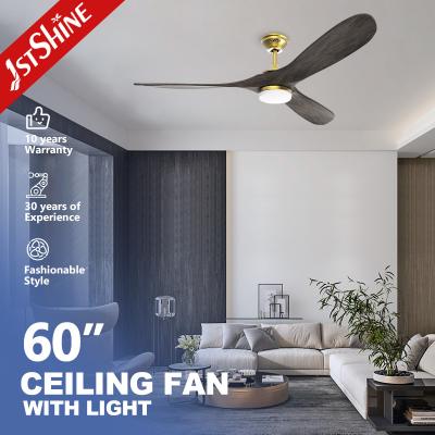 China Lamp Body Material Metal 60 Inch Powerful High Airflow LED Ceiling Fan for Living Room for sale