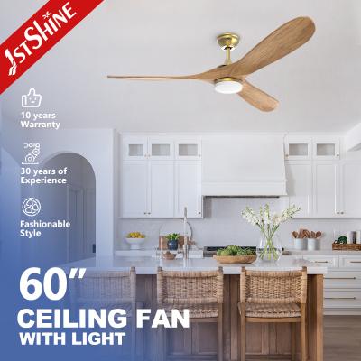 Cina Fornitore Ventilatore di soffitto 220v Alta velocità Nero Moderno Bldc Motore Legno Led Ventilatore di soffitto Luce in vendita