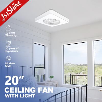 China 20 Zoll Mini Dimmable Led Deckenventilator 7 PC Klingen Weiß für den Innenbereich zu verkaufen